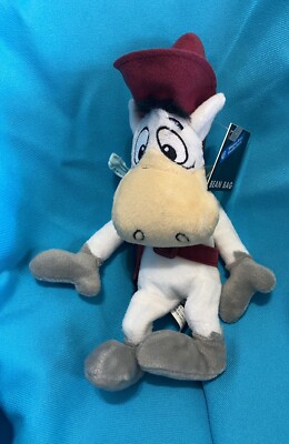 Quick Draw McGraw Warner Bros Stuffed Plush Horse Beanie Toy Hanna Barbera Vtg