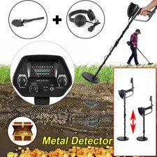 Metal Detector Hunter Waterproof Deep Sensitive With Earphone Shovel USA
