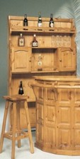 MOBILE BAR RETROBAR BANCONE LEGNO RUSTICO MR