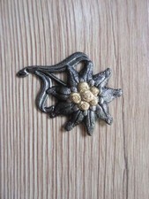 WH Mützenabzeichen Edelweiß Hat Pin Wehrmacht Gebirgsjäger Mountain Trooper WWII