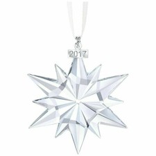 NIB 2017 LARGE SWAROVSKI CRYSTAL CHRISTMAS ORNAMENT STAR/SNOWFLAKE 5257589