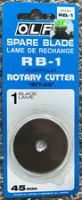 Olfa Rotary Cutter Spare Blade RB-1  "RTY-2/G"  45mm New in sealed Pkg Japan