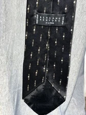 Bergamo New York Mens Neck Tie Hand Made 100% Silk extra long x long 65"