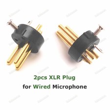 2pcs XLR Plug Connector for Shure Wired Microphones SM58 and BETA58 Series