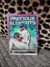 B8 2023 Bowman Platinum Precious Elements Purple /250 Kumar Rocker #PE-3