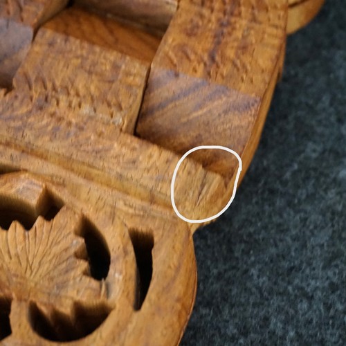 Hand Carved Wood Folding Book Stand Bible Holder Collapsible Vintage *READ - Picture 13 of 20