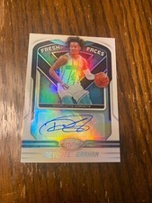 2019-20 Certified Fresh Faces Signatures Devonte' Graham #FFS-DG Auto