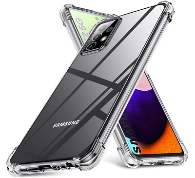 Clear Case für Samsung A17 A52s A53 5G A57 Stoßfest Silikon Bumper Gel Cover