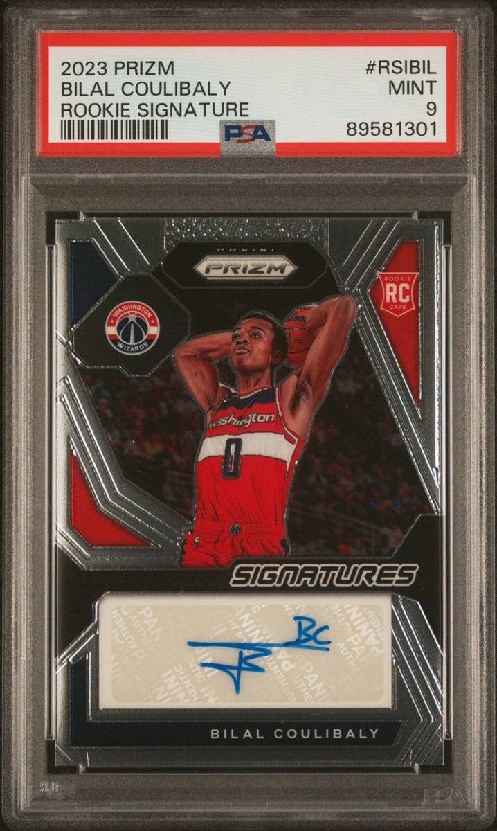 Bilal Coulibaly 2023-24 Panini Prizm Signatures Auto Rookie RC PSA