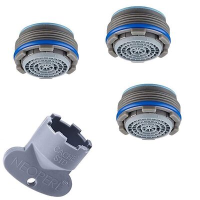 Satz 3 Stück Belüfter Filter Belüfter Cache Cascade SLC Std / M 24 X 1 NEOPERL C