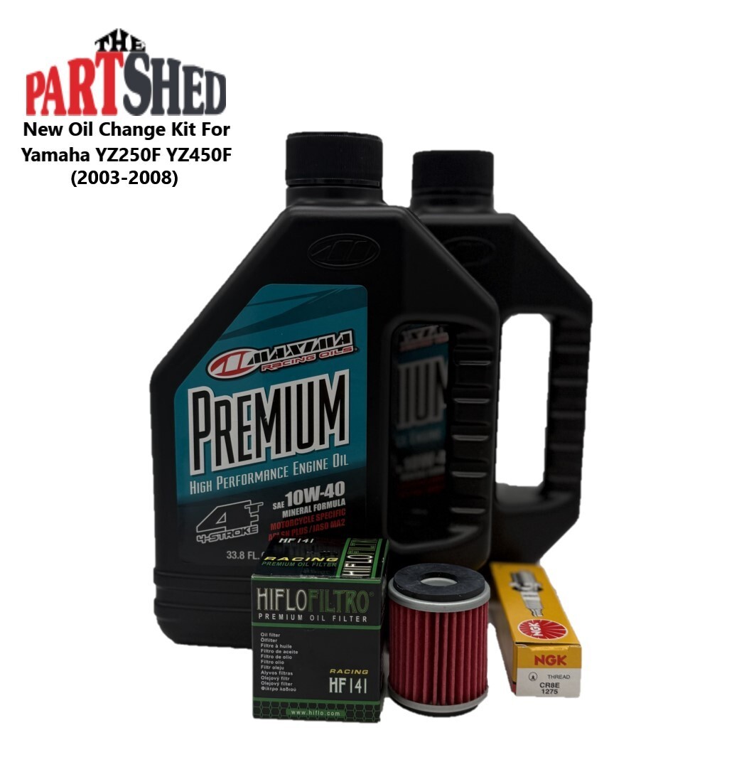 Yamaha WR250F WR450F Oil Change Kit NGK Spark Plug & Oil Filter WR