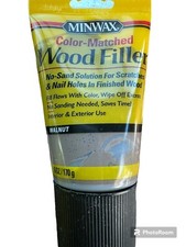 New - 6 Oz Tube of Minwax Wood Filler - Walnut - 448530000