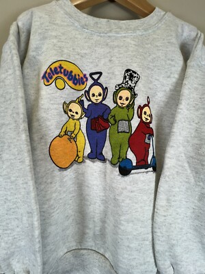Vintage NWOT Teletubbies Suit XL Kids Sweat Crewneck And Sweat