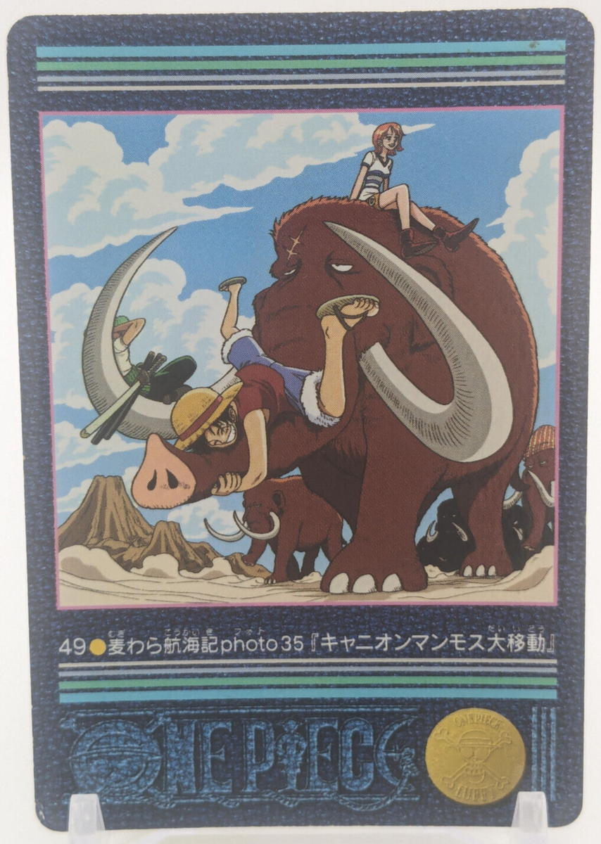 ONE PIECE ワンピースカードダス ビジュアルアドベンチャー 49 Luffy Nami Zoro One Piece #49 Visual Adventure Carddass