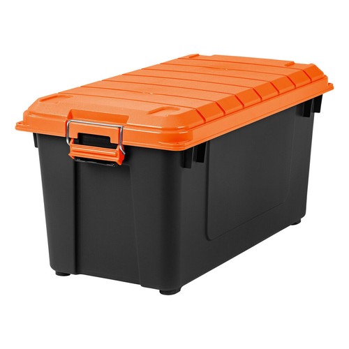 2 Pack 20 Gallon Stackable Heavy Duty Plastic Storage Tote Garage Container Box - Picture 6 of 7