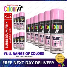 Bubblegum Pink Gloss All Purpose Spray Paint Metal Wood Plastic 400ml - 1 to 12