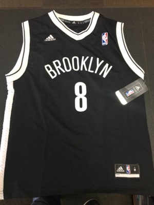 Deron Williams Brooklyn Nets Youth Size M Black NBA Replica