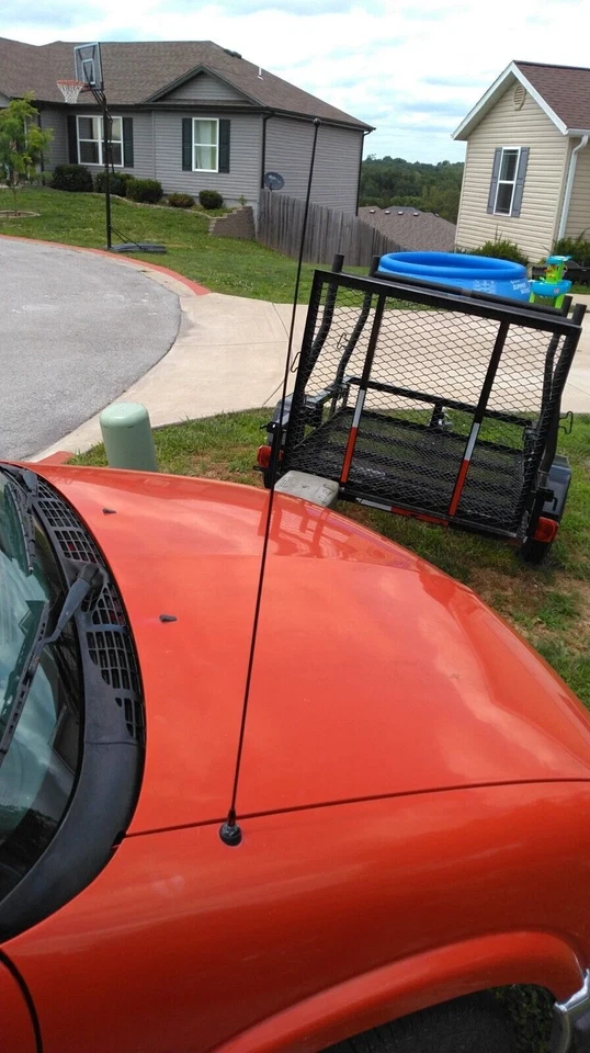 Mástil de antena de acero inoxidable negro de 31 pulgadas radio AM/FM para Chevrolet Blazer 1992-2005 Foto 4 de 4