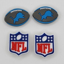  NFL Detroit Lions Football Team For Crocs Shoe Charms Jibbitz - 4 pieces