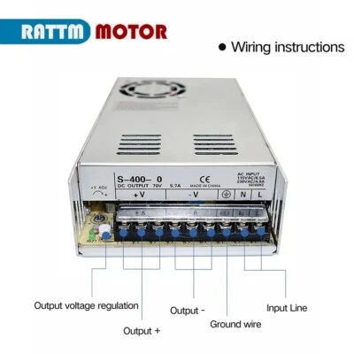 RATTMMOTOR 【DE】DC Schaltnetzteil 400W 24V 48V 60V 70V LED Netzteil 400W Switch Power Supply
