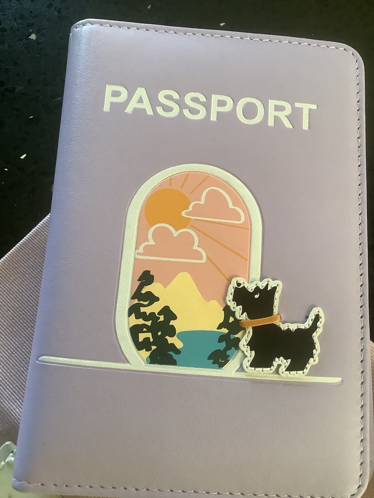 Radley Travel Leather Passport Cover Holder Room With A View RRP £49