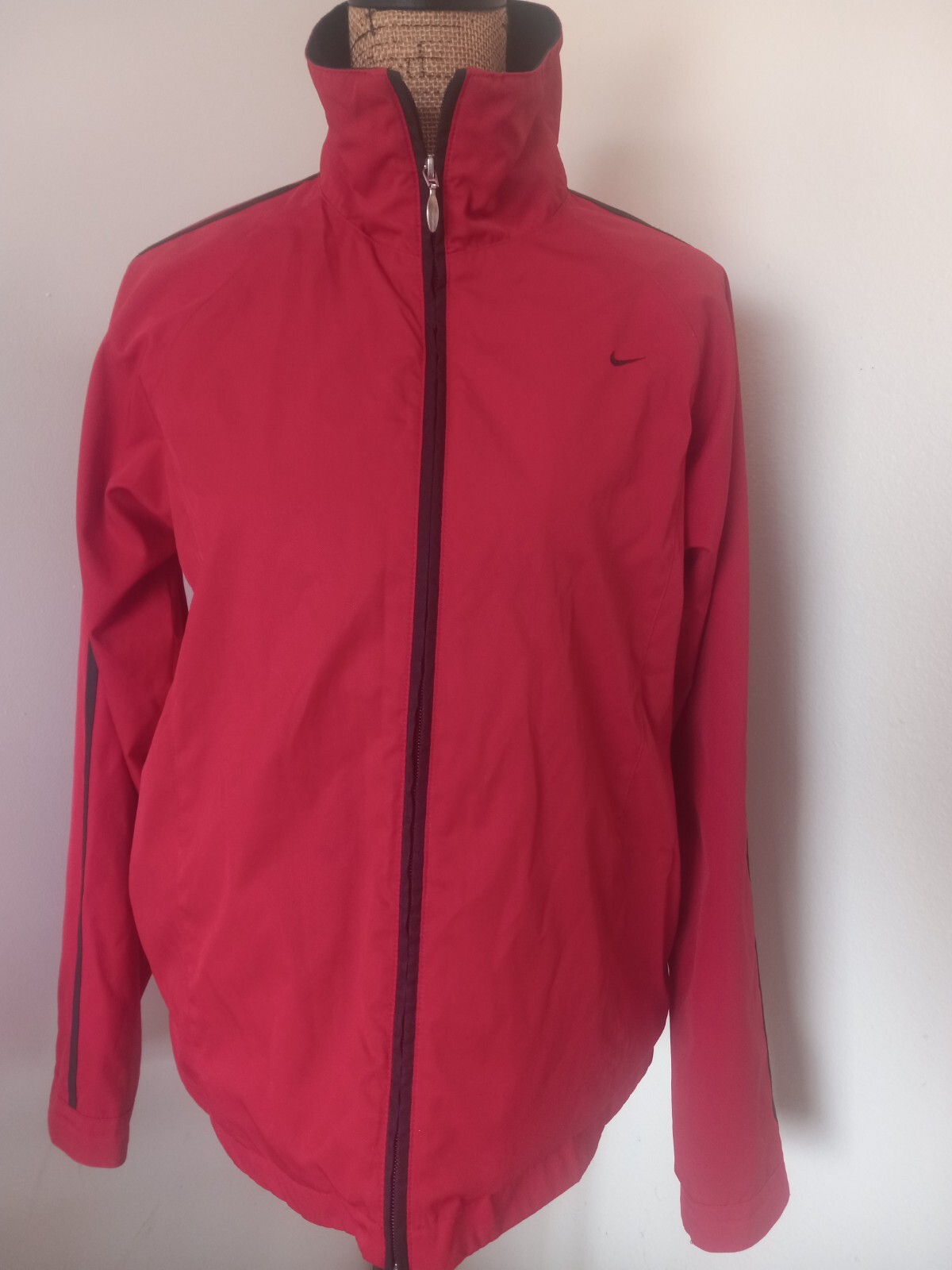 SACAI X NIKE Giacca a vento foderata Nike vintage RN 56323 donna taglia L 12 14 rossa