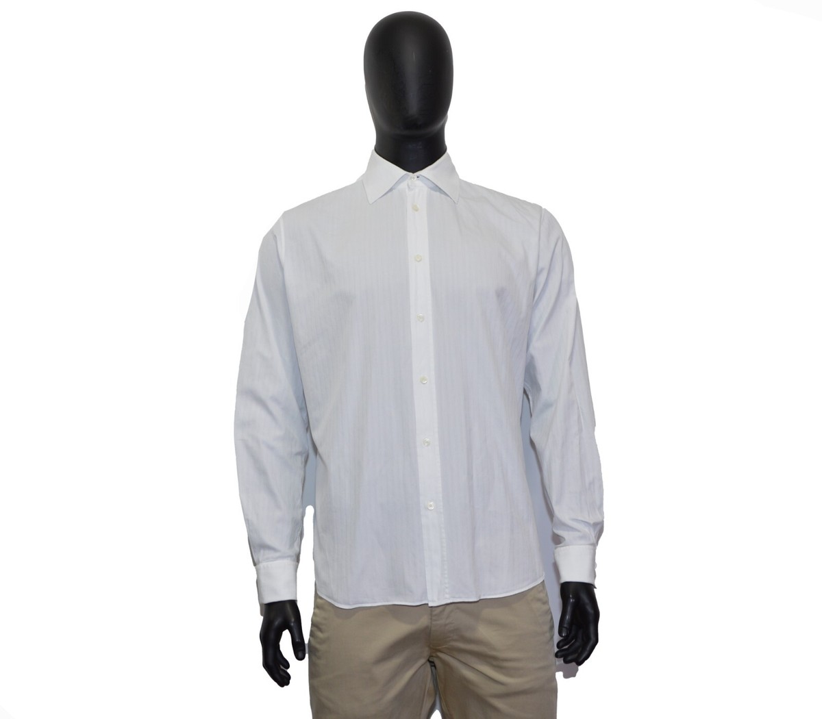 hermes nylon dress shirt white 40