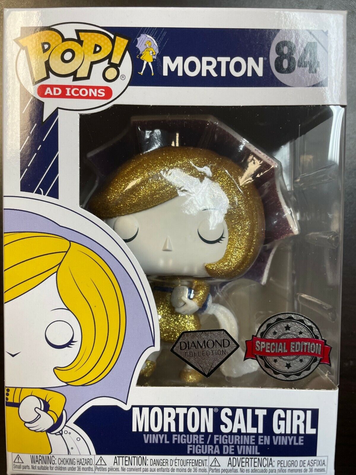 FUNKO POP Morton Salt Girl 84 Diamond Special Edition EXCLUSIVE