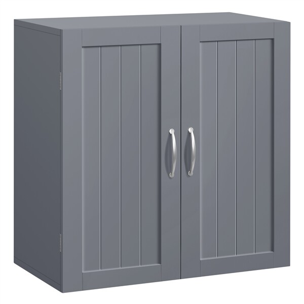 HäNgeschrank Badezimmerschrank Wandschrank KüChenschrank Badschrank Mit 2 TüRen-image