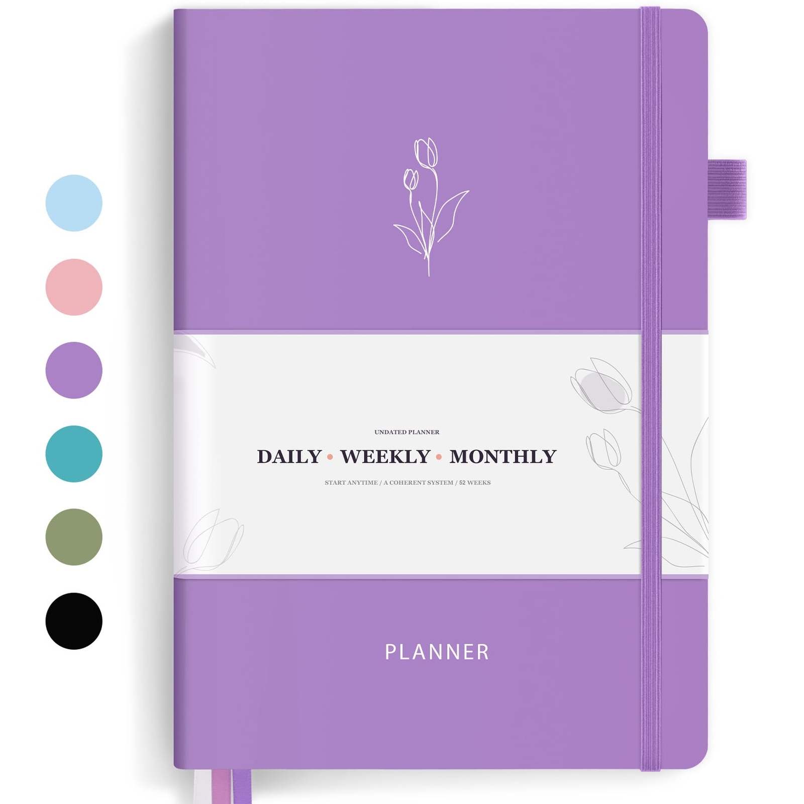 Undated 2024 Planner Forvencer B5 Daily Weekly & Monthly Planner 2024-2025 12...