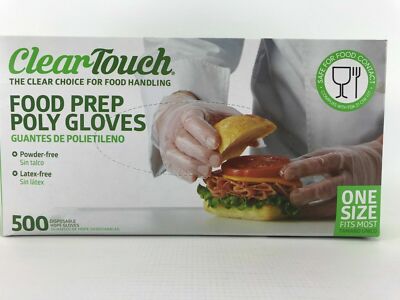 Food Prep Poly Gloves Power free Latex-Free total 500