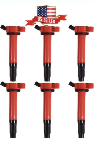 6PCS Ignition Coil Packs Toyota, Lexus & Lotus Vehicles - V6 2.5L 3.5L 4.0L - Ca