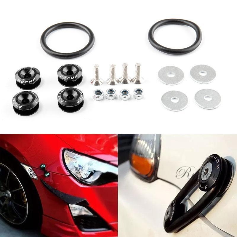 JDM Quick Release Fasteners Bumper Holders Front Rear Trunk Band Fender Clip Kit - Foto 13