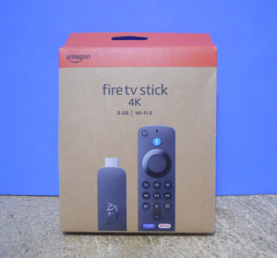 NEW Amazon Fire TV Stick 4K HD 8GB Wi-Fi 6 Alexa TV Remote Control ~ New Sealed!