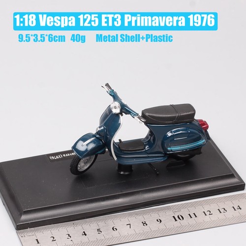 scale Vespa 125 ET3 Primavera 1976 scooter motorcycle diecast toy model kid 1:18 - Picture 3 of 13