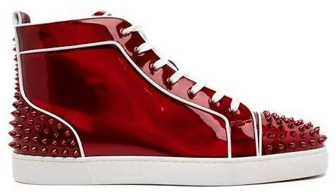 Christian Louboutin Lou Spikes 2 High Red for sale | eBay