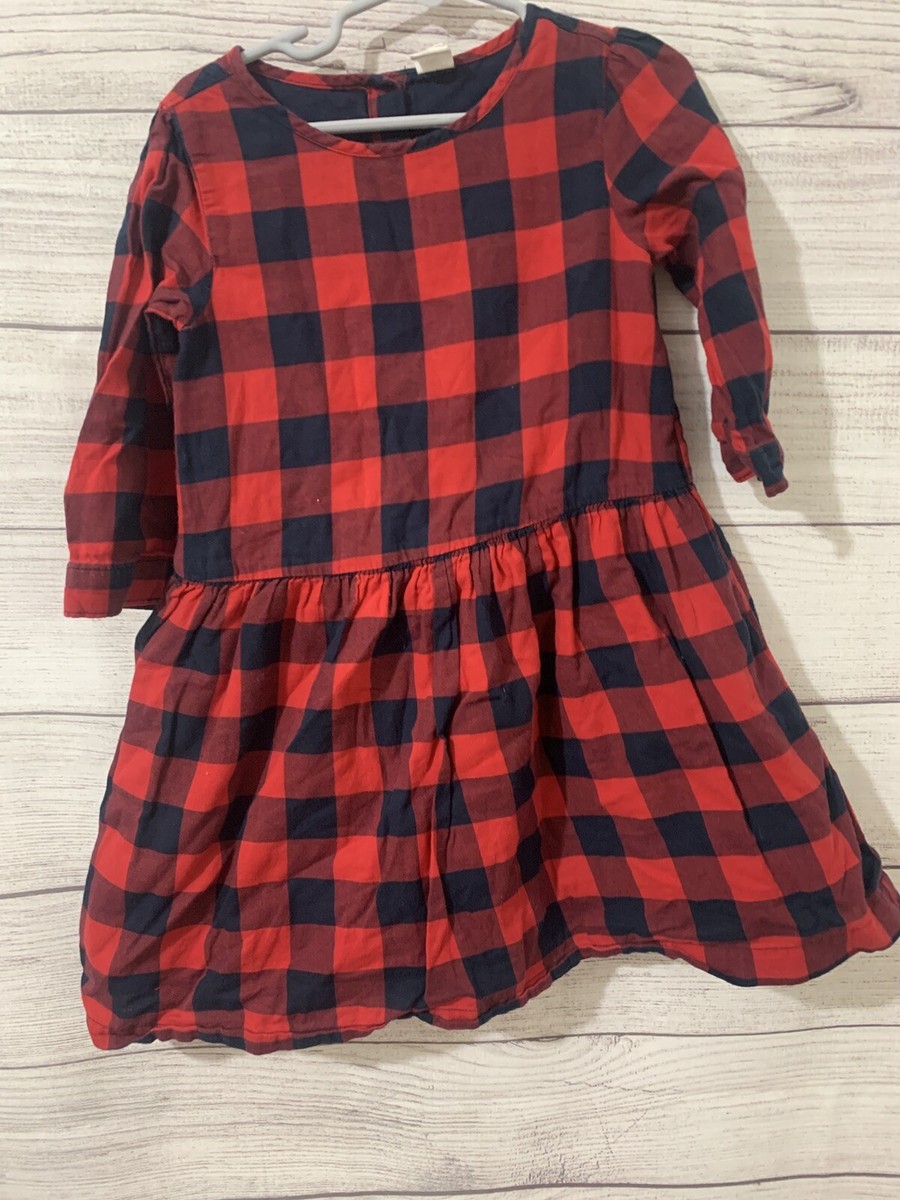 gap red plaid dress Baby Plaid Tiered Dress Set
