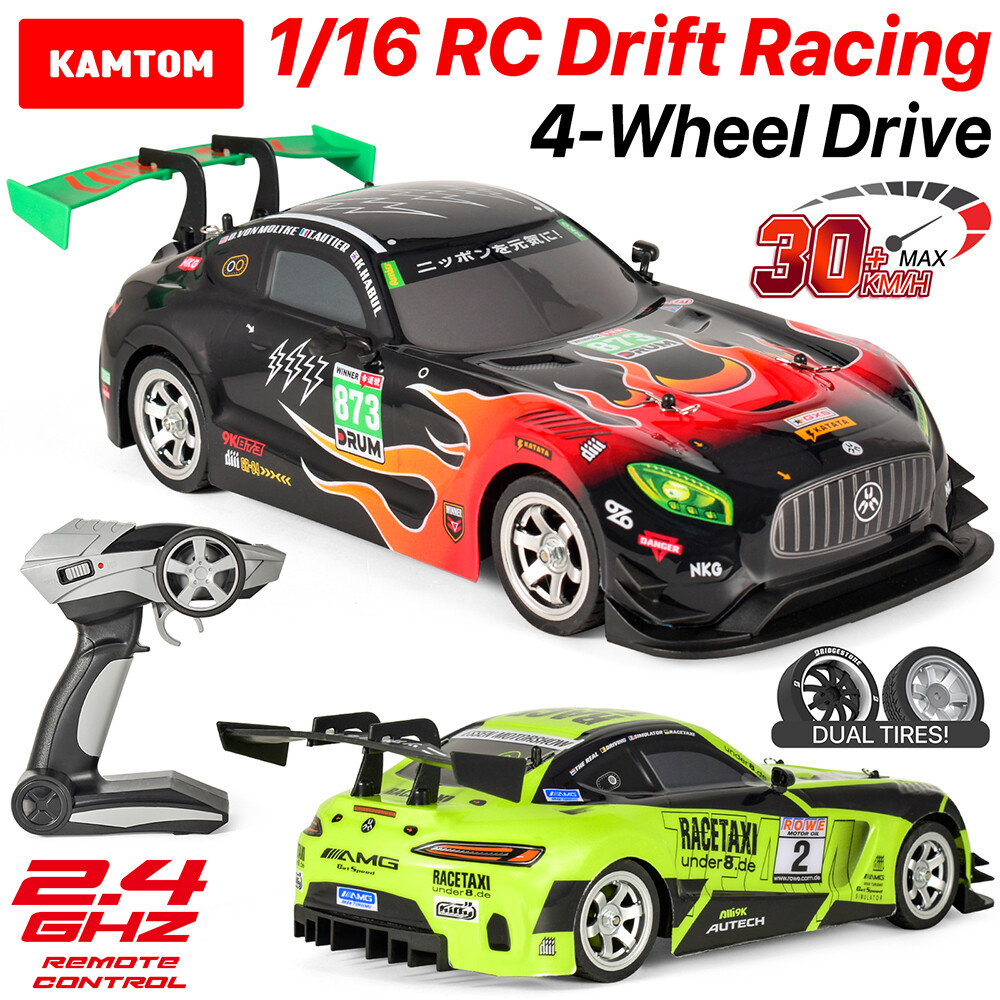 ​KAMTOM 1/16 RC Drift Car High Speed Racing Car 4WD Remote Control  Vehicle