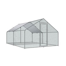 Large Metal Chicken Coop Upgrade Tri-Supporting Wire Mesh Chicken Run,Chicken...