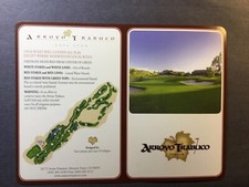 Club de golf Arroyo Trabuco. Misson Viejo, aprox. Tarjeta de puntuación de golf como nueva.