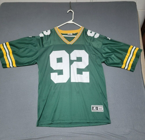 Vintage ~ 1995 ~ REGGIE WHITE #92 Green Bay Packers NFL Starter Jersey 48/LARGE