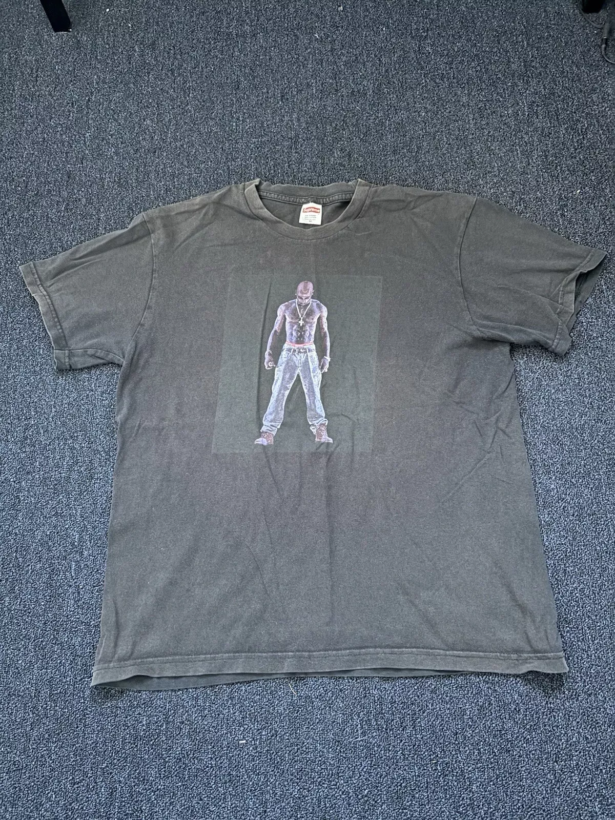 Tee shirt homme Supreme Tupac noir moyen