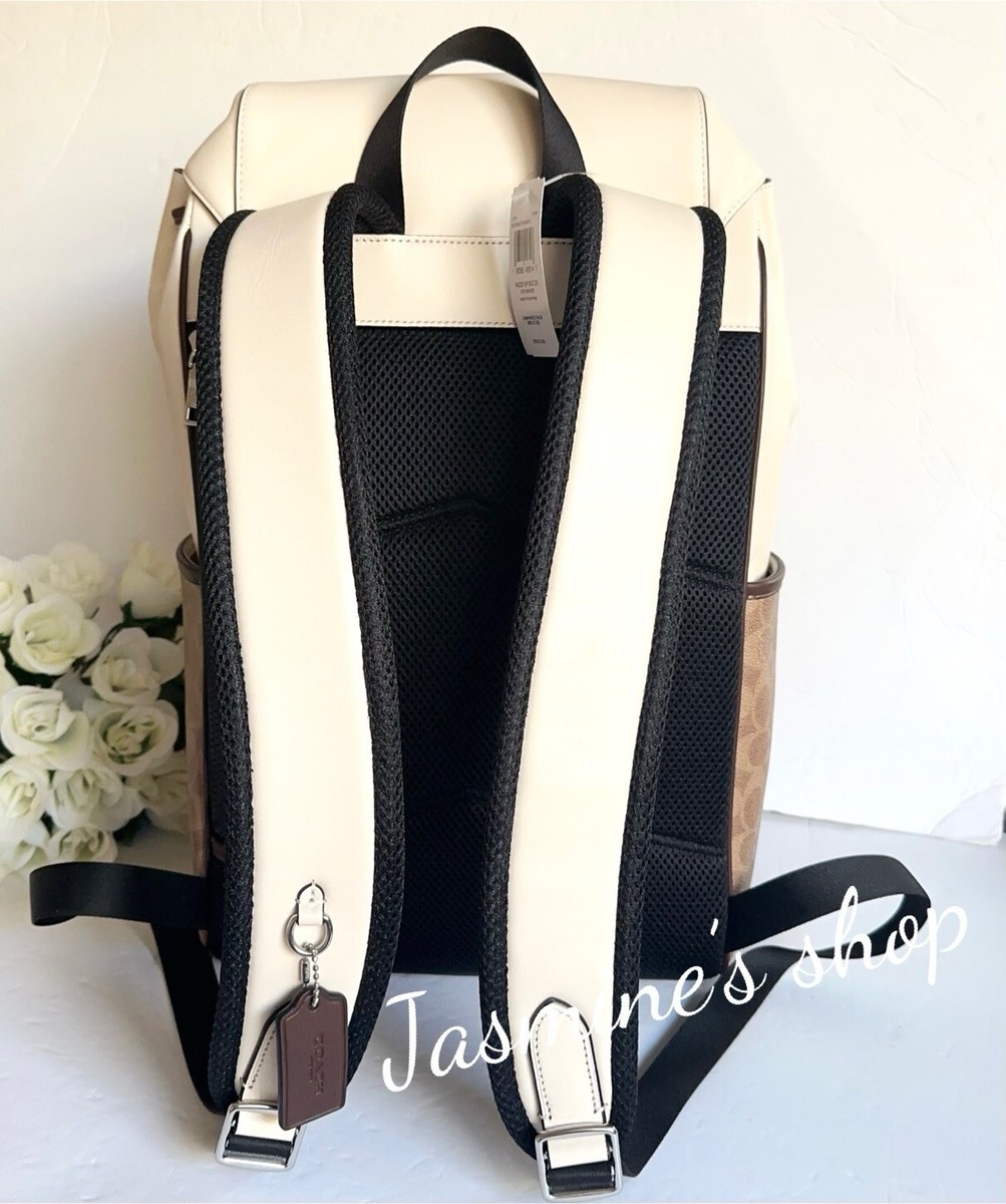 NWT coach Racer Backpack In Signature Colorblock CT751 | eBay