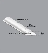 Precision Replacement Parts WLS 848 R103 SP Back Glass Weatherstrip Lockstrip