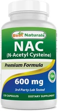 Best Naturals NAC - n-acetyl cysteine - 600 mg 120 Capsules
