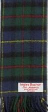 MacLeod Harris Clan Modern Winter Neck Scarf Brushed Lambswool Scottish Tartan