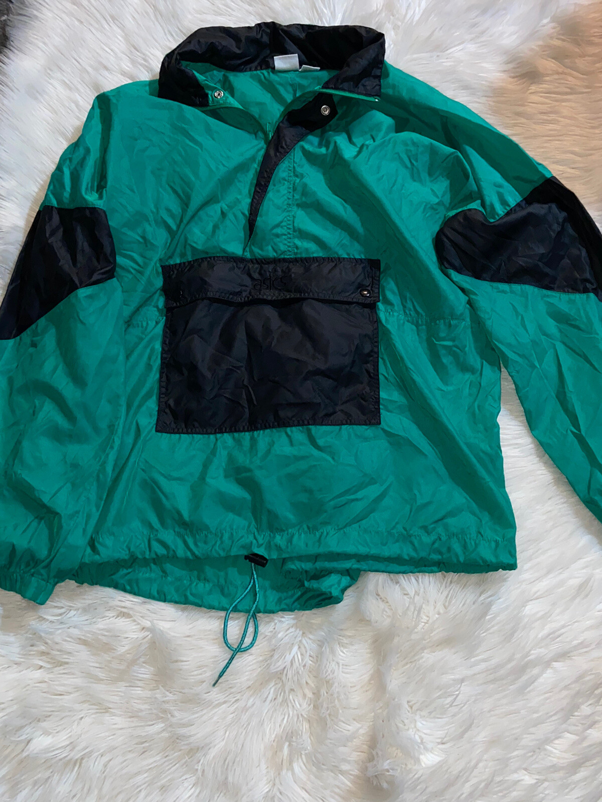 Green And Black ASICS vintage 