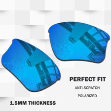 1.5MM POLARIZED Replacement Lenses for Oakley Flak Jacket XLJ OO9009 63mm