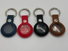 Airtag 4Pack Leather Holder, Air Tag Keychain Case for Apple Tag, Airtags NEW