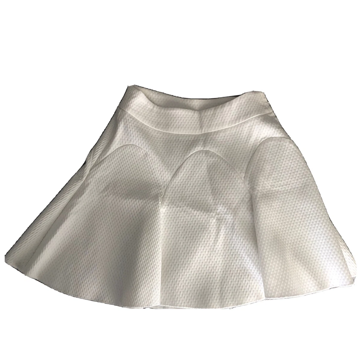 White quilted mini skirt cheap